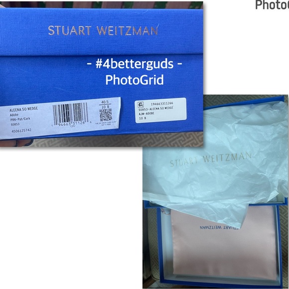 NEW Stuart Weitzman Aleena 50 Two Band Wedge Patent Leather Cork Sandal 10B 40.5 - Picture 3 of 16